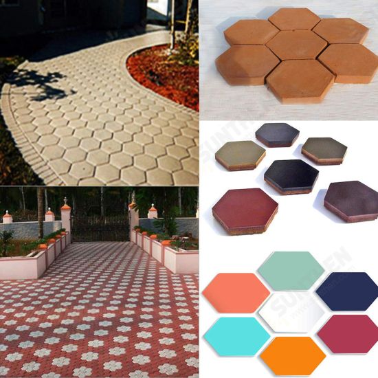 Honeycomb Hexagon Walk Maker Stepping Stone Reusable Paver Molds Brick Mould Cement Brick Mold DIY Garden Walkway Pavement