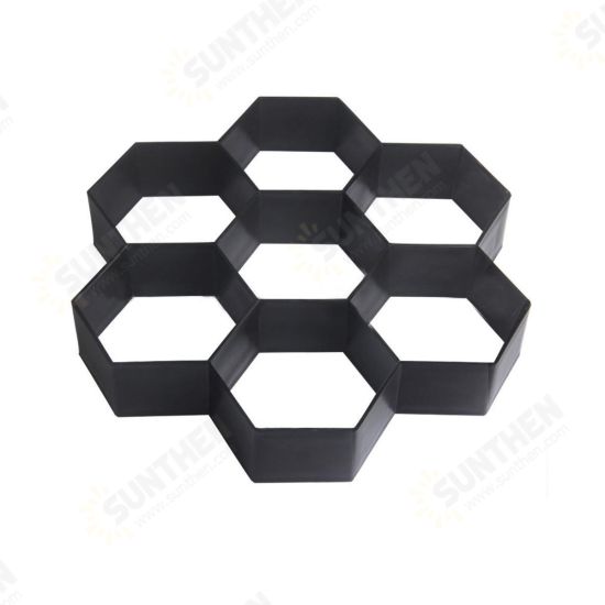 Honeycomb Hexagon Walk Maker Stepping Stone Reusable Paver Molds Brick Mould Cement Brick Mold DIY Garden Walkway Pavement