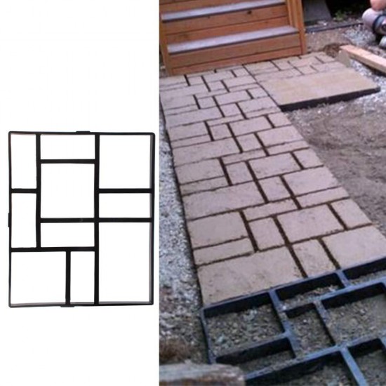 Rectangle Walk Maker Stepping Stone Reusable Paver Molds Brick Mould Cement Brick Mold DIY Garden Walkway Pavement