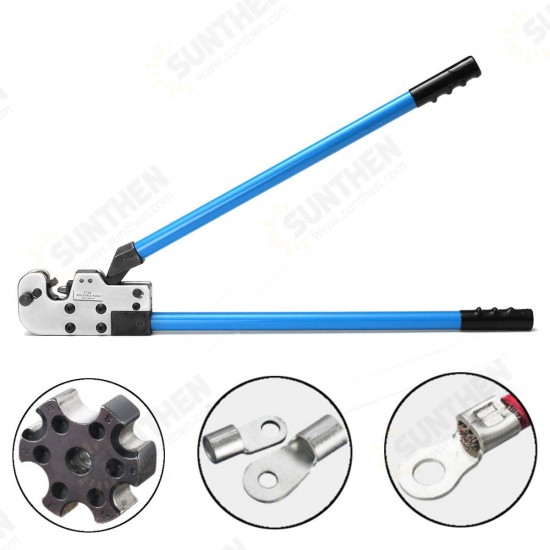 08-80mm2 Terminal Cable Lug Y.O Plug Crimper Crimping Plier AWG 8-3/0