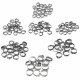 130 Pcs 1 Ear Hose Clamps, Stainless Steel, Assortment of Hose Clamps, Vehicle Galvanized