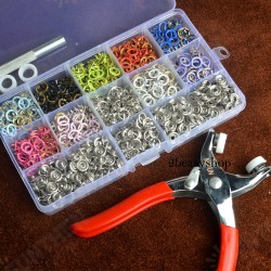 150 Sets 9.5mm 10 Colors Prong Ring Press Studs Snap Fasteners Dummy Clip Pliers 150 Sets 9.5mm 10 Colors Prong Ring Press Studs Snap Fasteners Dummy Clip Pliers