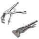 1PCS 10Inches 4-Point Locking Pliers Quick Adjustable Width of C-Clamp Holding from 2in~5in Locking Pliers