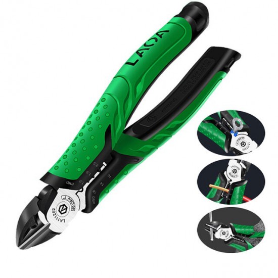 1PCS 7inch Multifunction Diagonal Pliers Wire Cutter Long Nose Pliers Side Cutter Cable Shears Electrician Professional Tools