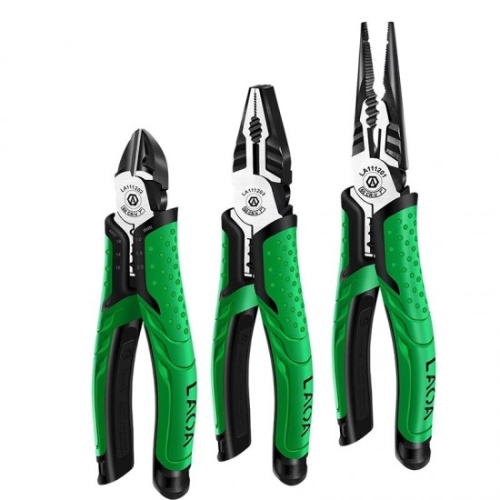 1PCS 7inch Multifunction Diagonal Pliers Wire Cutter Long Nose Pliers Side Cutter Cable Shears Electrician Professional Tools