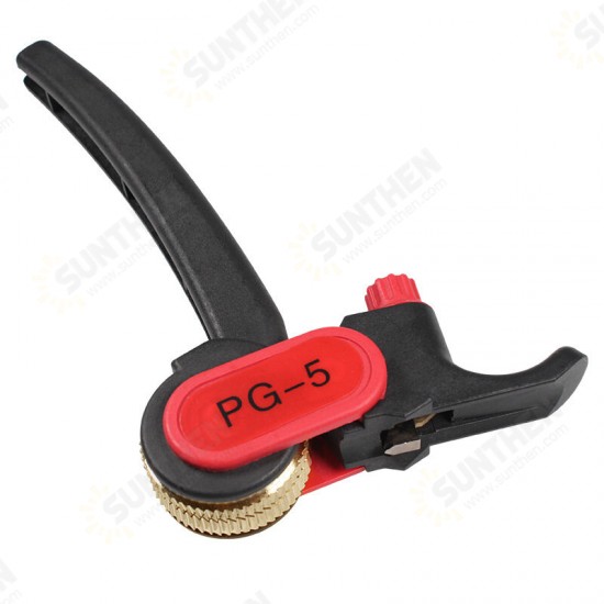 1PCS PG-5 Cable Stripper, Manual Stripper, Stripping Knife ≥25mm Ratchet Cross-section Round Cable Cutter