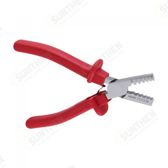 1PCS PZ 0.25-2.5 Crimping Plier Casing Type Terminal Pliers E Type Pin Pliers Bare Copper Tube