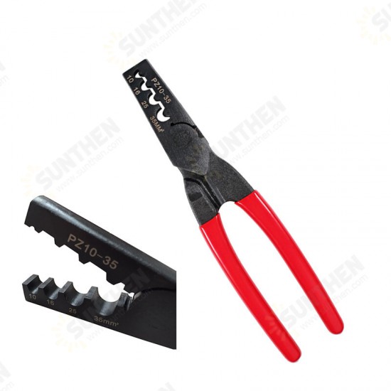 1PCS PZ 10-35 Crimping Plier Needle Tube Terminal Crimping Plier Sleeve Type Terminal Cold Pressing Plier