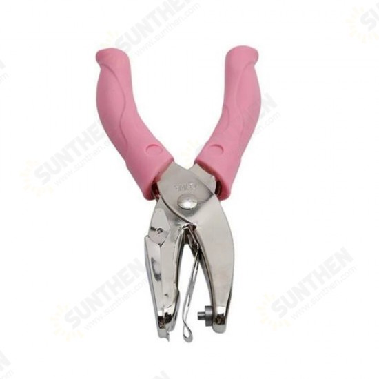 1pc HandHeld Single Hole Punch Pliers Round Paper Craft Puncher Manual Puncher