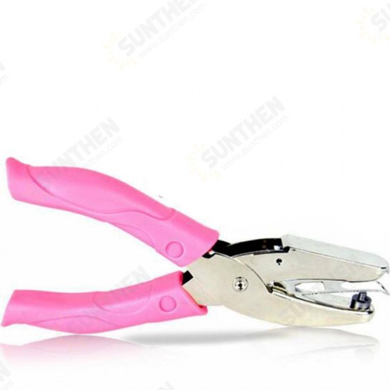 1pc HandHeld Single Hole Punch Pliers Round Paper Craft Puncher Manual Puncher