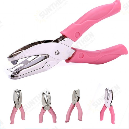 1pc HandHeld Single Hole Punch Pliers Round Paper Craft Puncher Manual Puncher