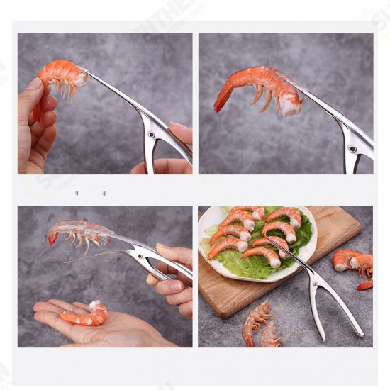 304 Stainless Steel Peeling Shrimp Artifact Practical Peeling Shrimp Pliers Open Shrimp Peeling Skin Shrimp Shrimp Crayfish Kitchen Gadgets Plier Tool