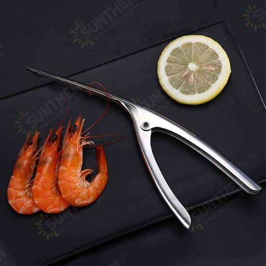 304 Stainless Steel Peeling Shrimp Artifact Practical Peeling Shrimp Pliers Open Shrimp Peeling Skin Shrimp Shrimp Crayfish Kitchen Gadgets Plier Tool