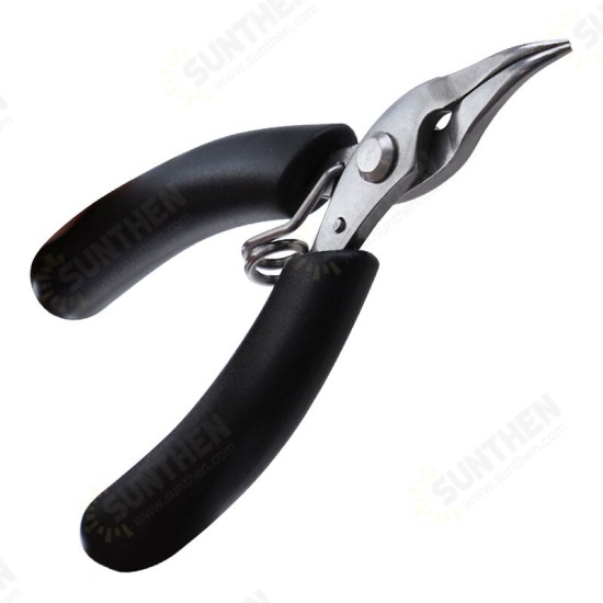 4 Inch Mini Needle/Flat/Curved Nose Pliers Stainless Steel Palm Pliers Small Electronic Tools