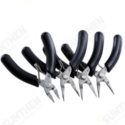 4 Inch Mini Needle/Flat/Curved Nose Pliers Stainless Steel Palm Pliers Small Electronic Tools 4 Inch Mini Needle/Flat/Curved Nose Pliers Stainless Steel Palm Pliers Small Electronic Tools