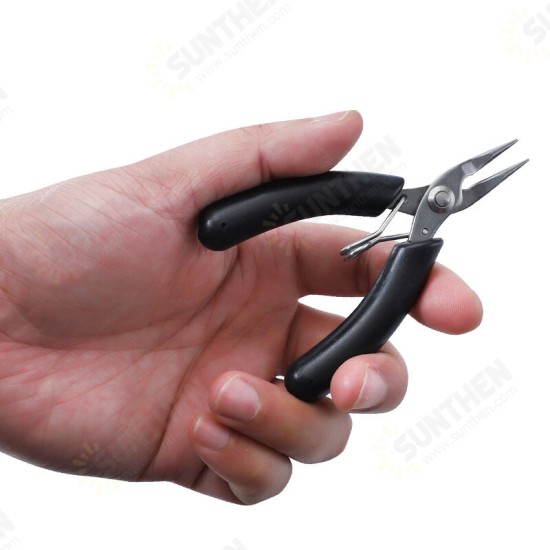 4 Inch Mini Needle/Flat/Curved Nose Pliers Stainless Steel Palm Pliers Small Electronic Tools