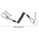 5Pcs 26cm Steel Plier Coil Tether Lanyard Secure Grip Retracting Tool