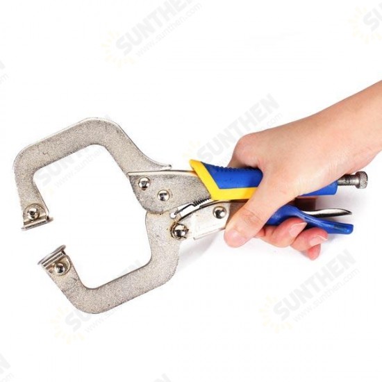 9 Inch C Type Welding Clamp Crimping Pliers Woodworking Clip