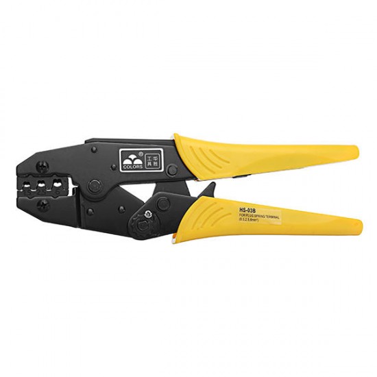 HS-03B Crimping Ratchet Plier 15-10AWG Wire Stripper Crimping Tool 1.5-6mm2