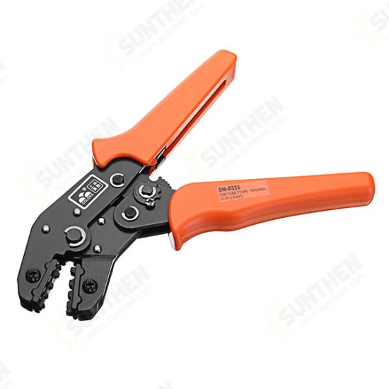 SN-0325 0.75-2.5mm2 18-13AWG Crimping Press Pliers Wire Stripper Portable Crimper Cables Terminal Tube Self-Adjusting