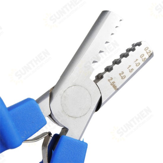 PZ 0.25-2.5 Germany Style Crimping Pliers Crimping Tool for 0.25-2.5mm2 Cable End Sleeves