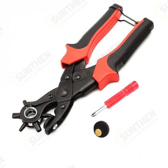 DIY Home or Craft Projects Super Heavy Duty Rotary Puncher, Multi Hole Sizes Maker Tool