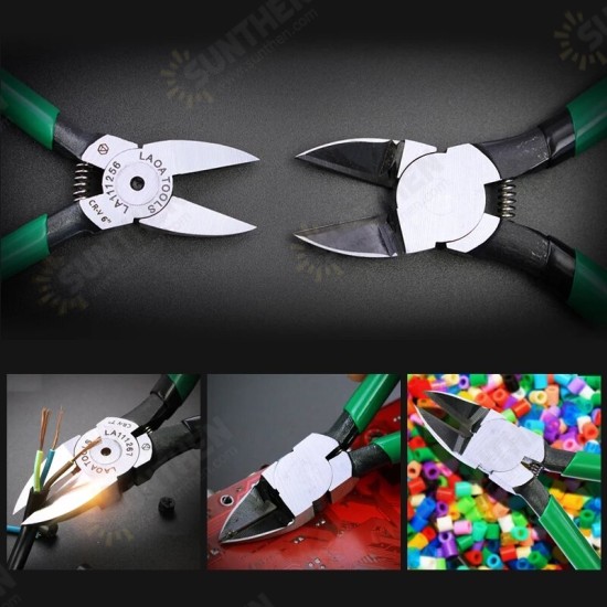 4.5/5/6/7inch CR-V Plastic Pliers Nippers Electrical Wire Cable Cutters Diagonal Pliers for Jewelry