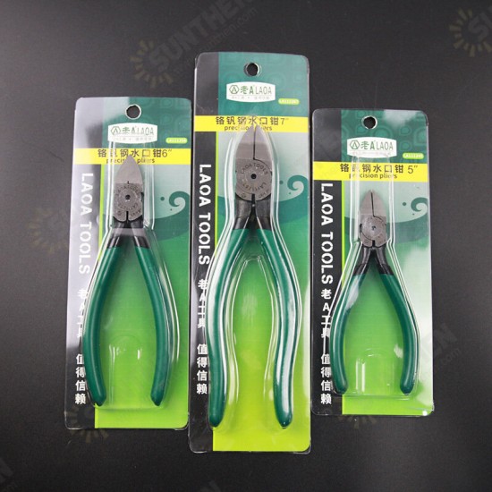 4.5/5/6/7inch CR-V Plastic Pliers Nippers Electrical Wire Cable Cutters Diagonal Pliers for Jewelry