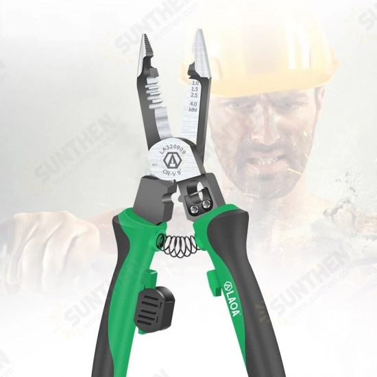 6 in 1 Multifunctional Electrician Pliers Long Nose Pliers Wire Stripper Cable Cutter Terminal Crimping Hand Tools