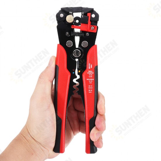 Multifunctional Stripping Tool Automatic Adjusting Wire Stripper Crimping Plier Terminal 0.2-6.0mm2 24-10AWG