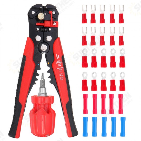 Multifunctional Stripping Tool Automatic Adjusting Wire Stripper Crimping Plier Terminal 0.2-6.0mm2 24-10AWG