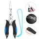 Pliers Hook Remover Line Cutter Stainless Steel Scissors w/ Storage Bag Pliers