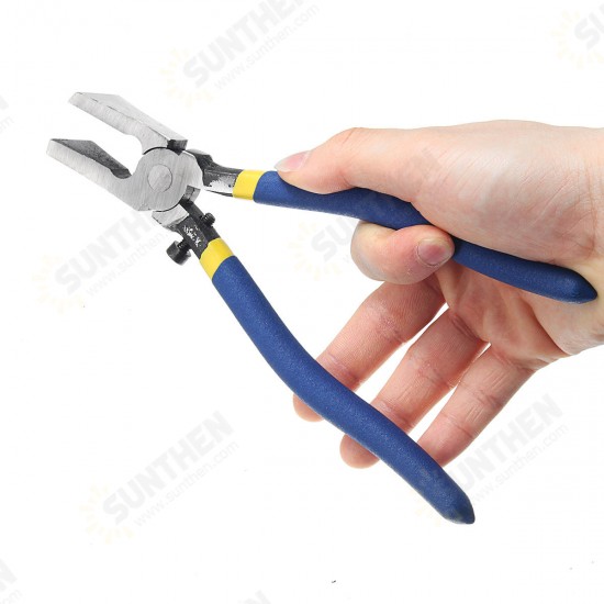 Stained Glass Tool Kit Running Pliers Breaking Grozing Pliers Grip Cutter Non-slip Handle