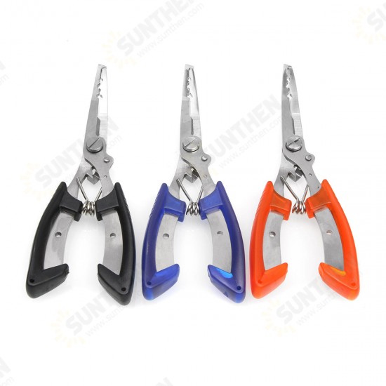 Stainless Steel Fishing Pliers Plierweiter Scissors Line Cutter Hook Tackle Tool