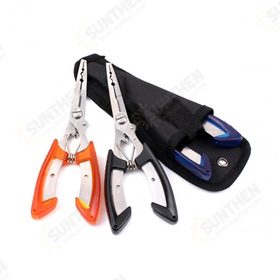 Stainless Steel Fishing Pliers Plierweiter Scissors Line Cutter Hook Tackle Tool