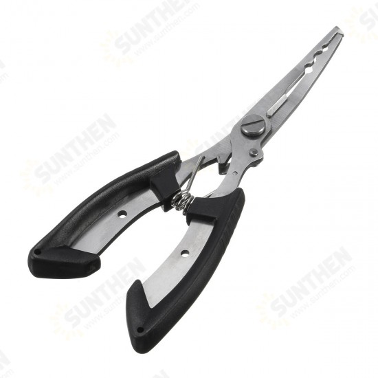 Stainless Steel Fishing Pliers Plierweiter Scissors Line Cutter Hook Tackle Tool