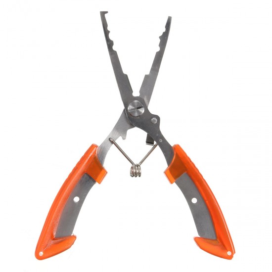 Stainless Steel Fishing Pliers Plierweiter Scissors Line Cutter Hook Tackle Tool