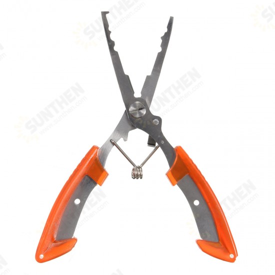 Stainless Steel Fishing Pliers Plierweiter Scissors Line Cutter Hook Tackle Tool