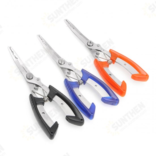 Stainless Steel Fishing Pliers Plierweiter Scissors Line Cutter Hook Tackle Tool