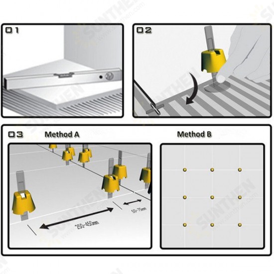 Tile Leveling System Construction Tools Caps/Straps/Plier