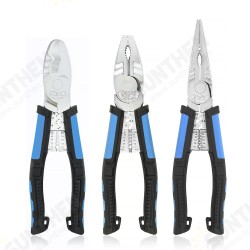 Toolour 8inch Multitool Long Nose Pliers Wire Stripper Side Cutters Pliers Crimping Tool Wire Cutter End Cutting DIY Hand Tool Toolour 8inch Multitool Long Nose Pliers Wire Stripper Side Cutters Pliers Crimping Tool Wire Cutter End Cutting DIY Hand Tool