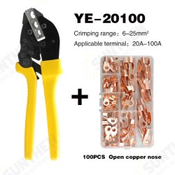 YE-20100 +100PCS Set Crimping Pliers Tools Wire Lug U Type Terminal Crimper Plier Set Cable Clamp Tool YE-20100 +100PCS Set Crimping Pliers Tools Wire Lug U Type Terminal Crimper Plier Set Cable Clamp Tool