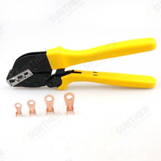 YE-20100 +100PCS Set Crimping Pliers Tools Wire Lug U Type Terminal Crimper Plier Set Cable Clamp Tool