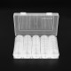 100PCS 27mm Coin Storage Box Round Cases Applied Clear Portable Round Holder Box