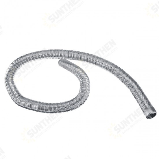 100cm ID24mm Stainless Steel Air Diesel Exhaust Pipe With Cap For Webasto Heater