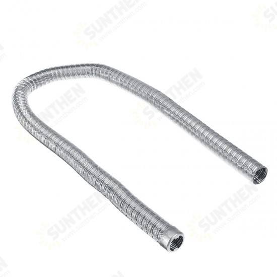 100cm ID24mm Stainless Steel Air Diesel Exhaust Pipe With Cap For Webasto Heater