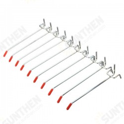 10Pcs Stainless Steel Wall Display Hooks for Coat Shop Slatwall Panel 10 * 150MM 10Pcs Stainless Steel Wall Display Hooks for Coat Shop Slatwall Panel 10 * 150MM