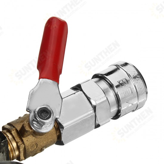 120 PSI Air Compressor Pressure Switch Control Valve Manifold Regulator Gauges With Quick Connector