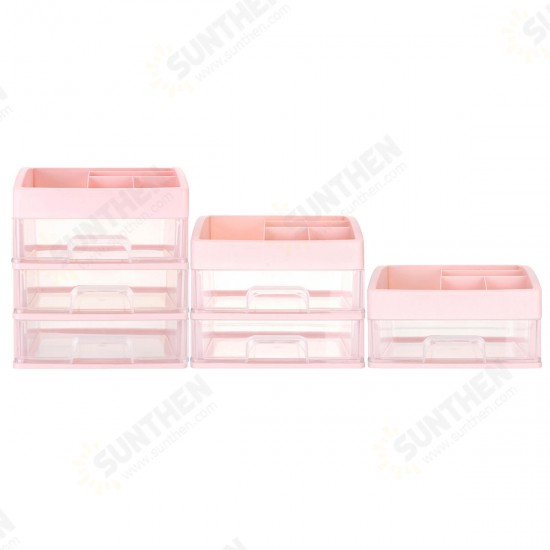 1/2/3 Layers Plastic Desktop Organizer Drawer Makeup Holder Box Make Sundry Storage Box Container