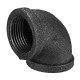 1/2inch 3/4inch 1inch Elbow 90 Degree Pipes Fittings Malleable Iron Black Female Connector